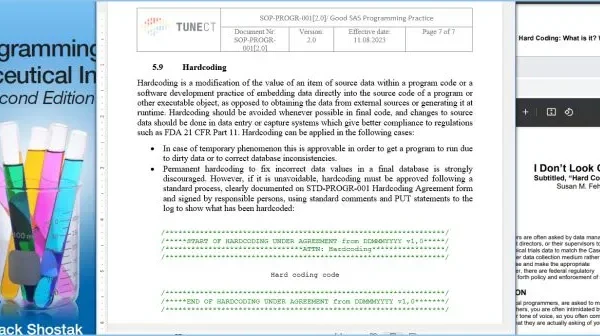 Hardcoding Compliance Risks